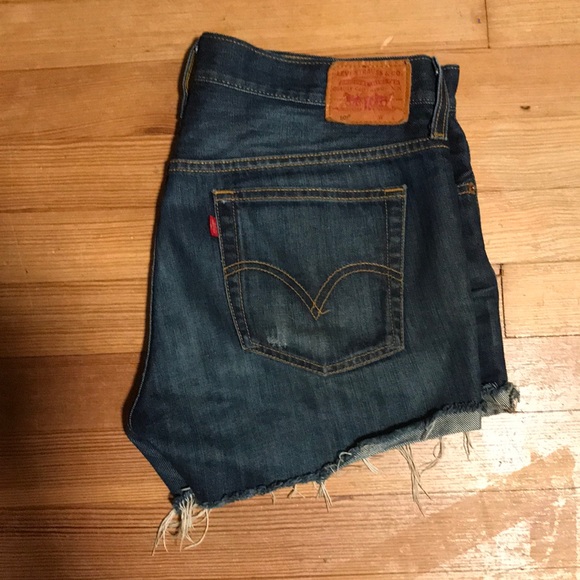 Levi's Denim - Levi’s 501 buttonfly cutoff shorts